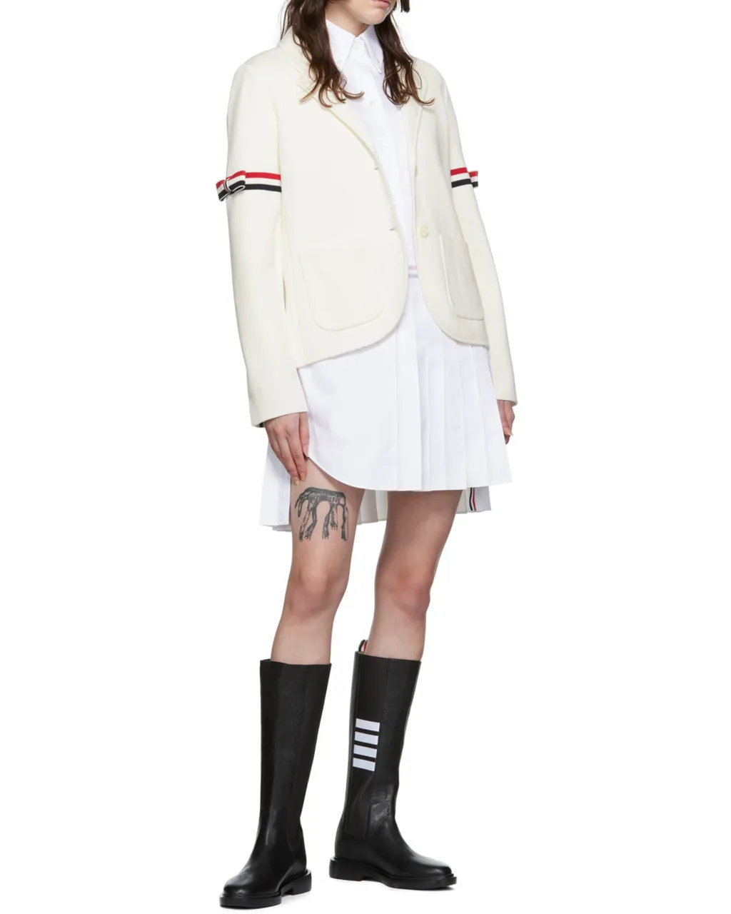 4-Bar Knee Length Chelsea Boots