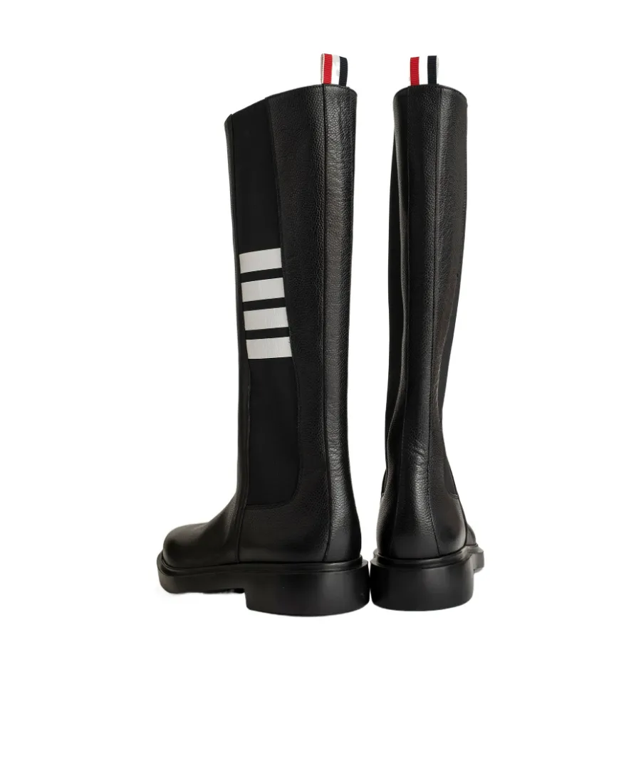 4-Bar Knee Length Chelsea Boots