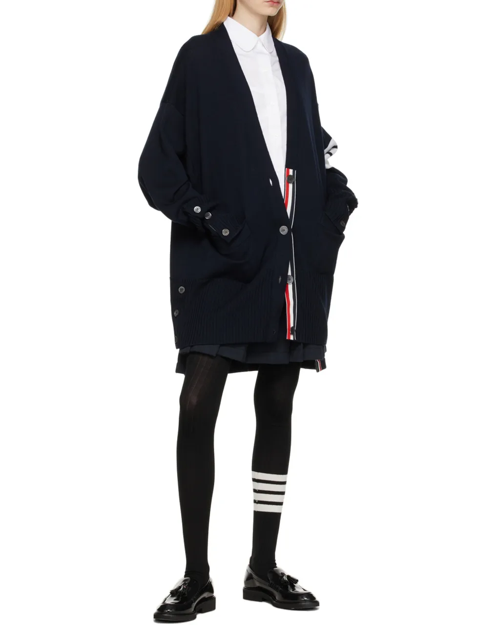 4-Bar Stripe Cardigan