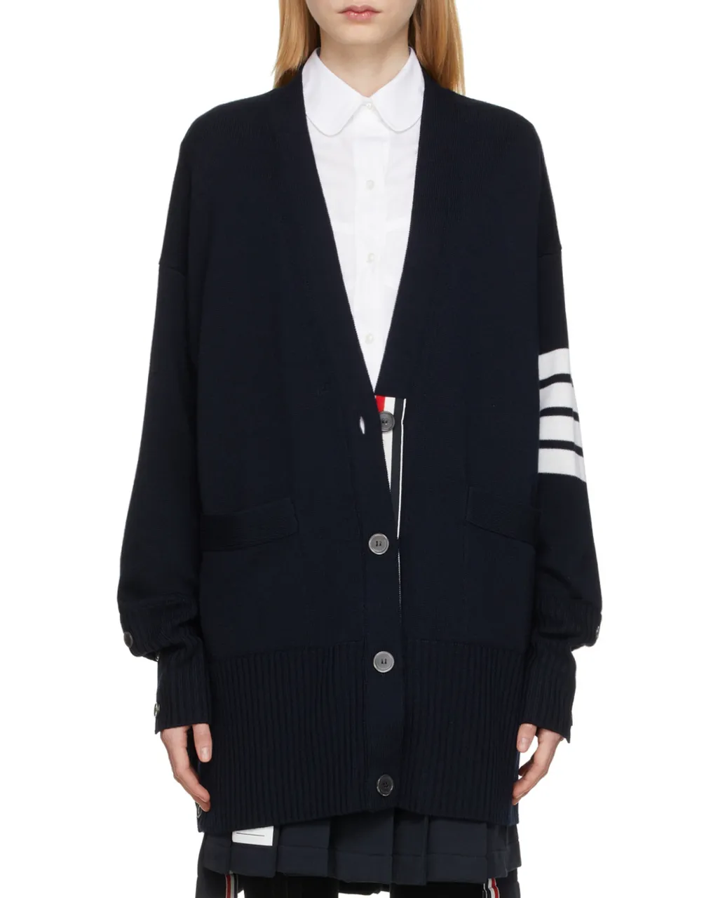 4-Bar Stripe Cardigan