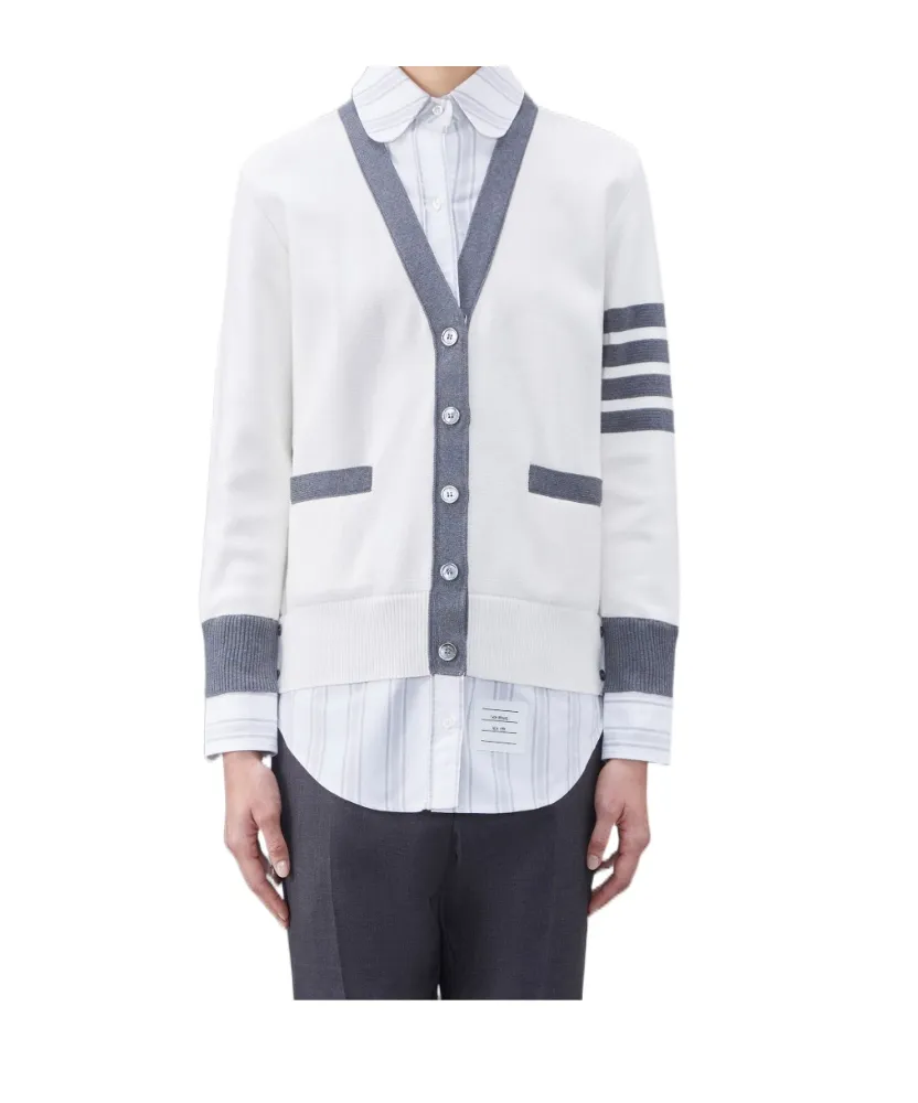 Milano Oxford Layered Shirt Cardigan