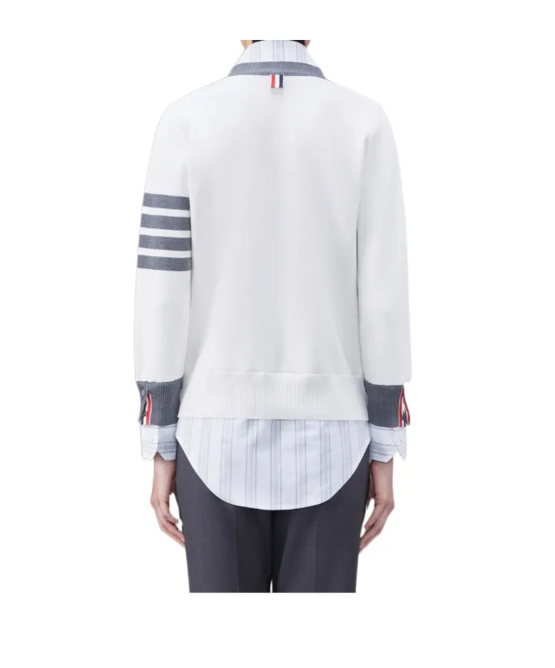 Milano Oxford Layered Shirt Cardigan