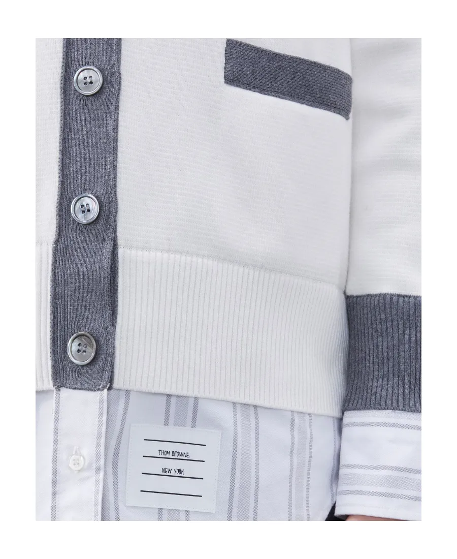 Milano Oxford Layered Shirt Cardigan