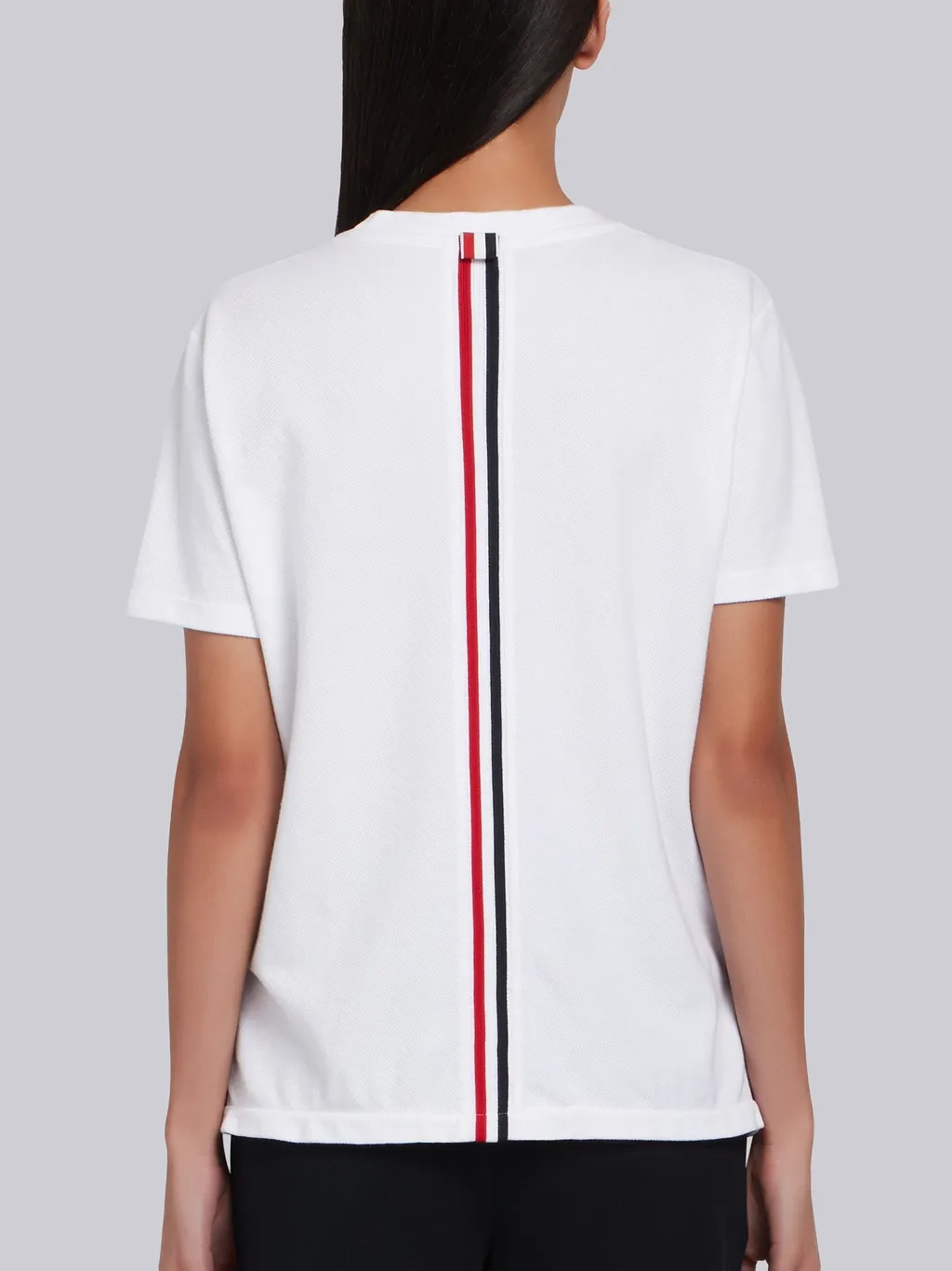 Rwb Stripe Asymmetric Hem T-Shirt