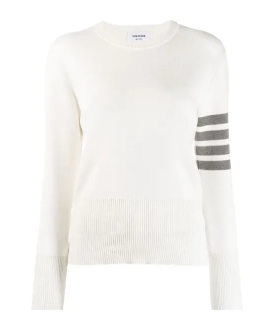 4-Bar Crewneck Knitted Jumper