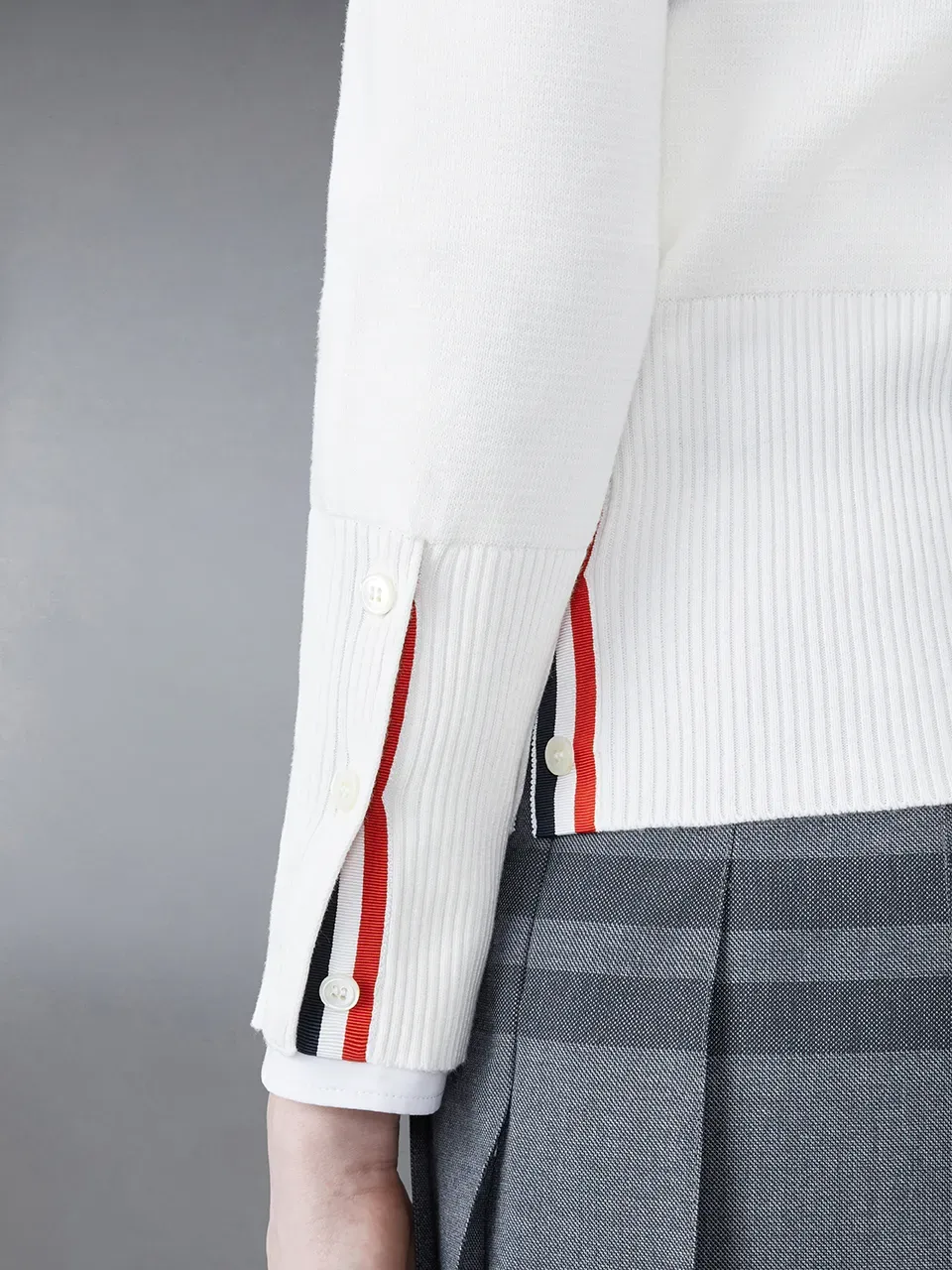 4-Bar Crewneck Knitted Jumper