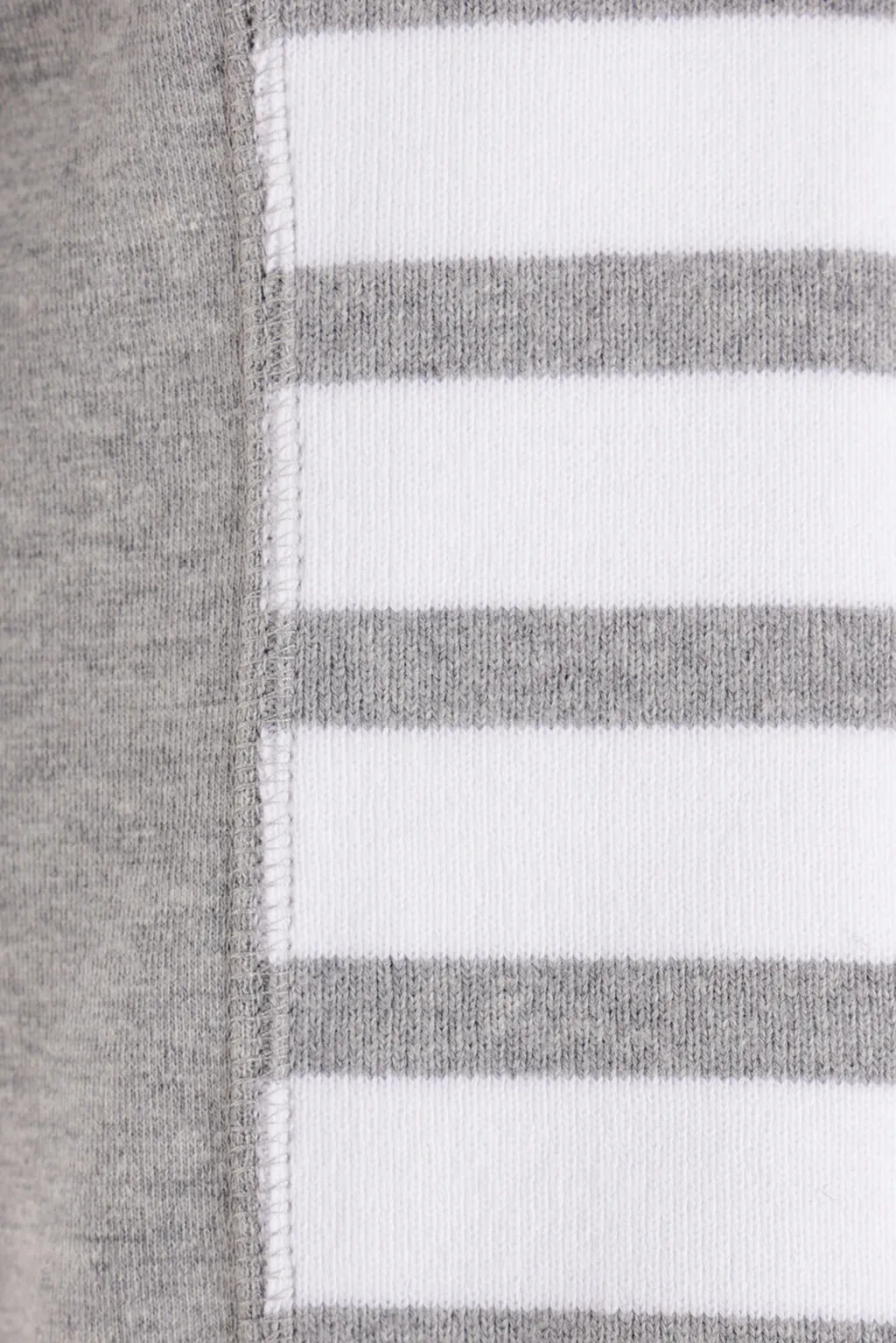4-Bar Striped Crewneck Sweatshirt