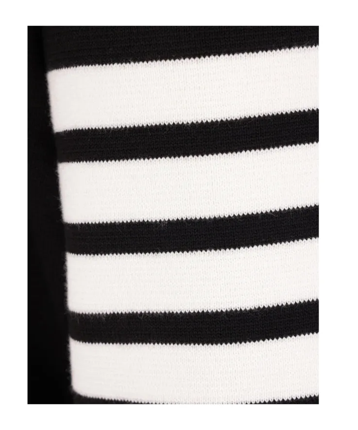 4-Bar Milano Stitch V-Neck Cardigan