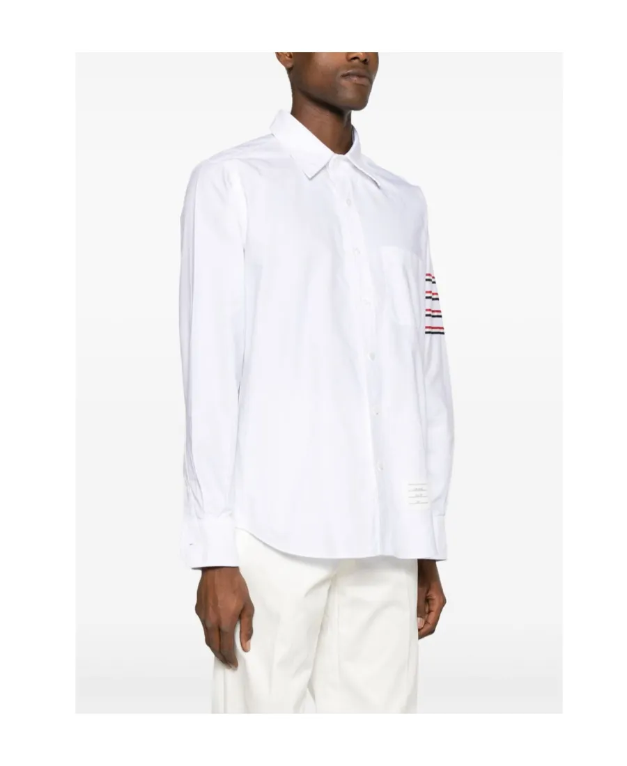 4-Bar Stripe Detailed Buttoned Shirt