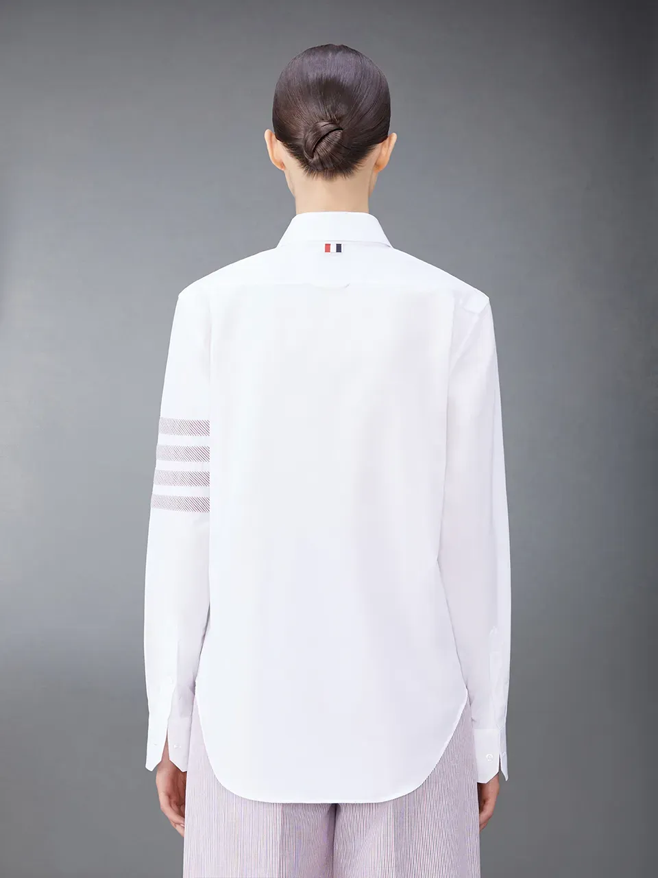 4-Bar Stripe Detailed Poplin Shirt
