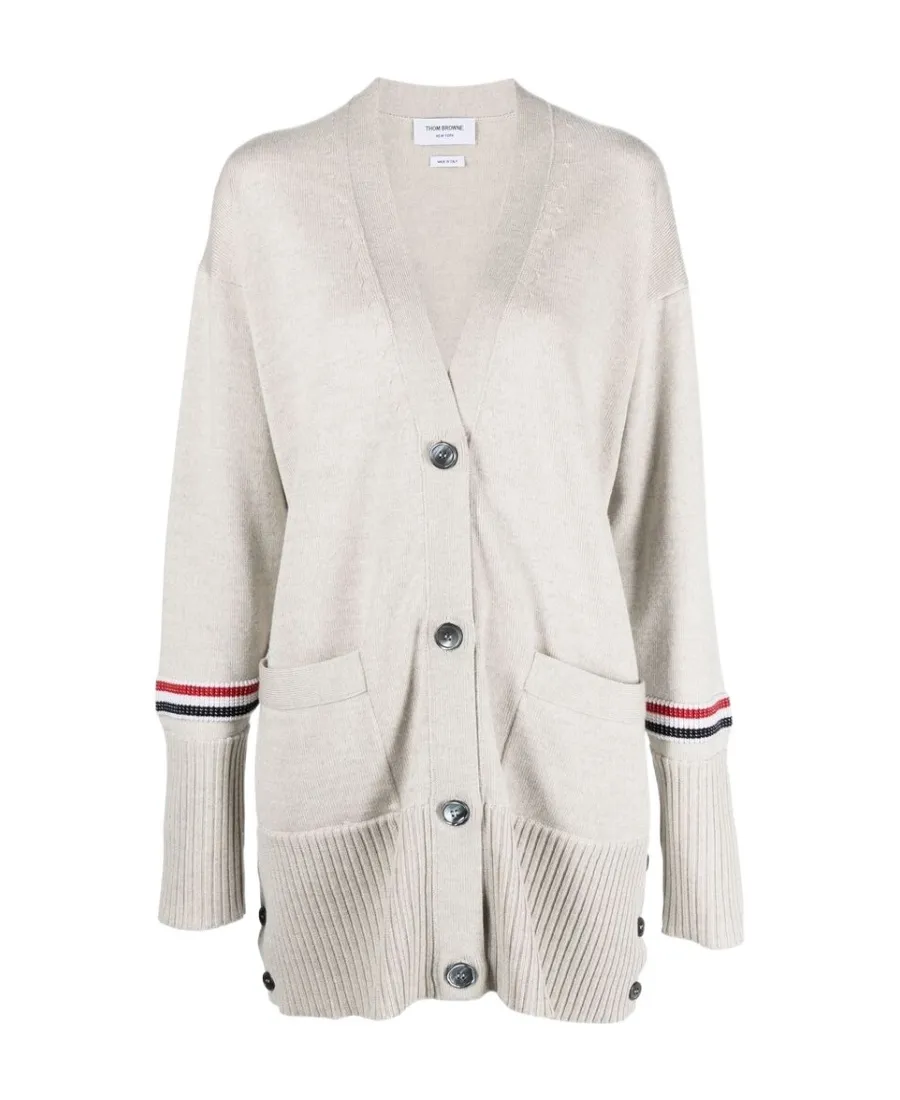 Virgin Wool V-Neck Cardigan
