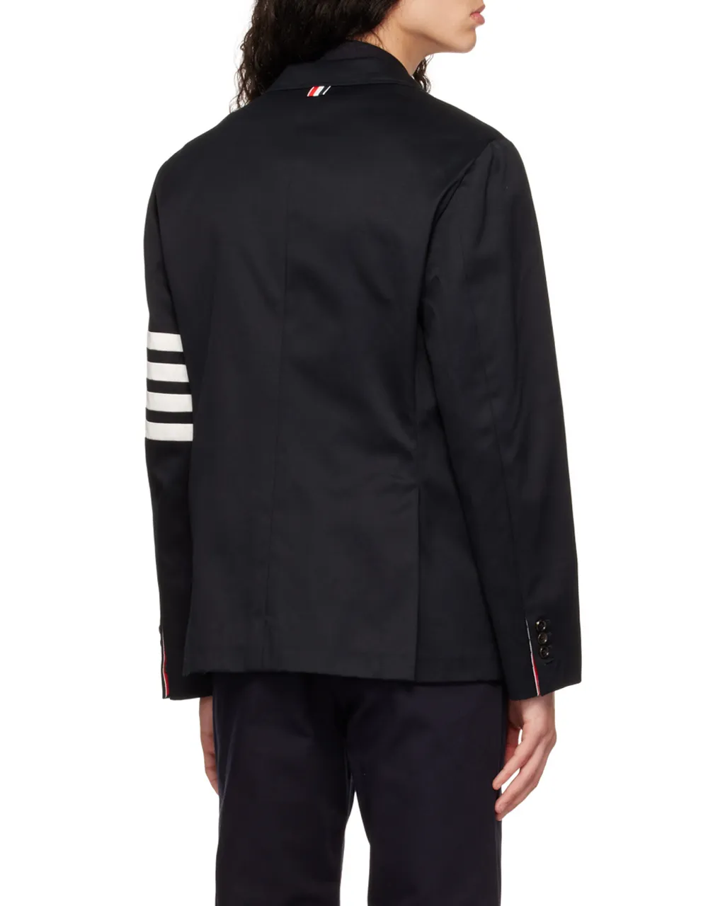 4-Bar Stripe Single-Breasted Blazer