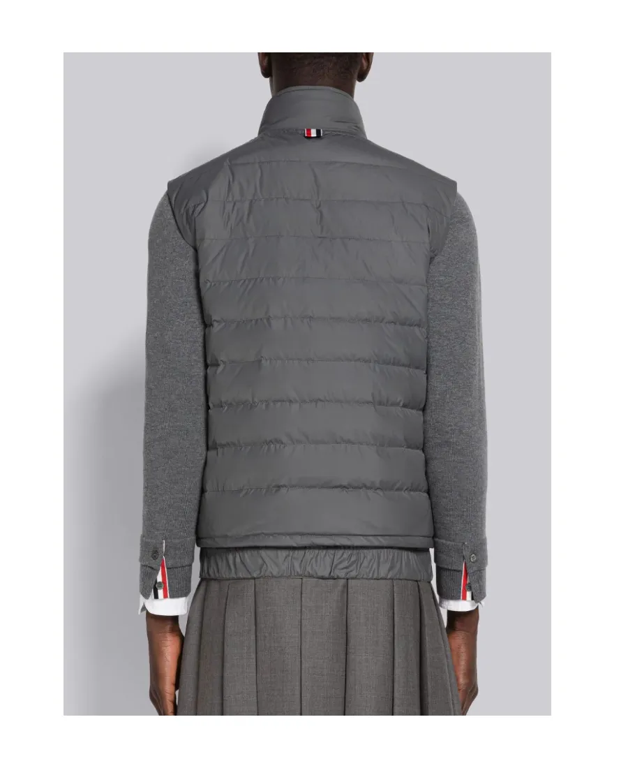 4-Bar Motif Zipped Gilet