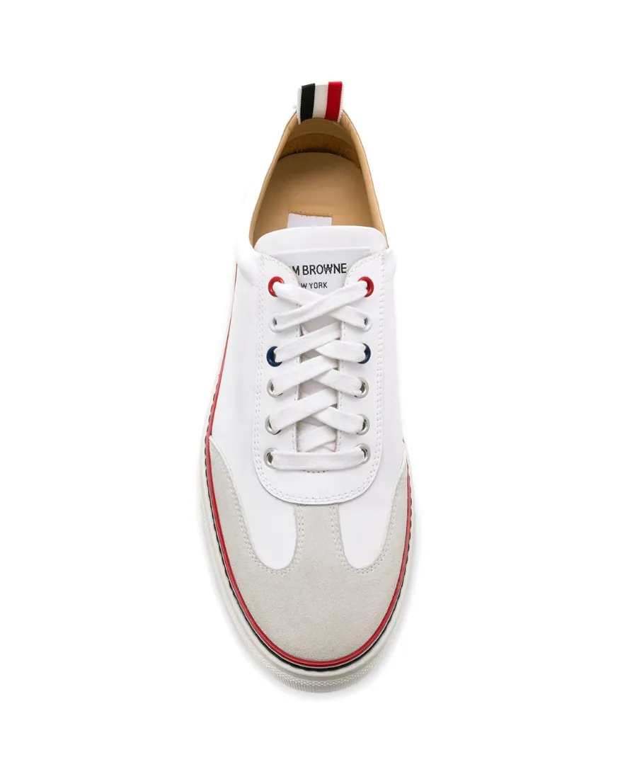 Striped Trim Low-Top Sneakers