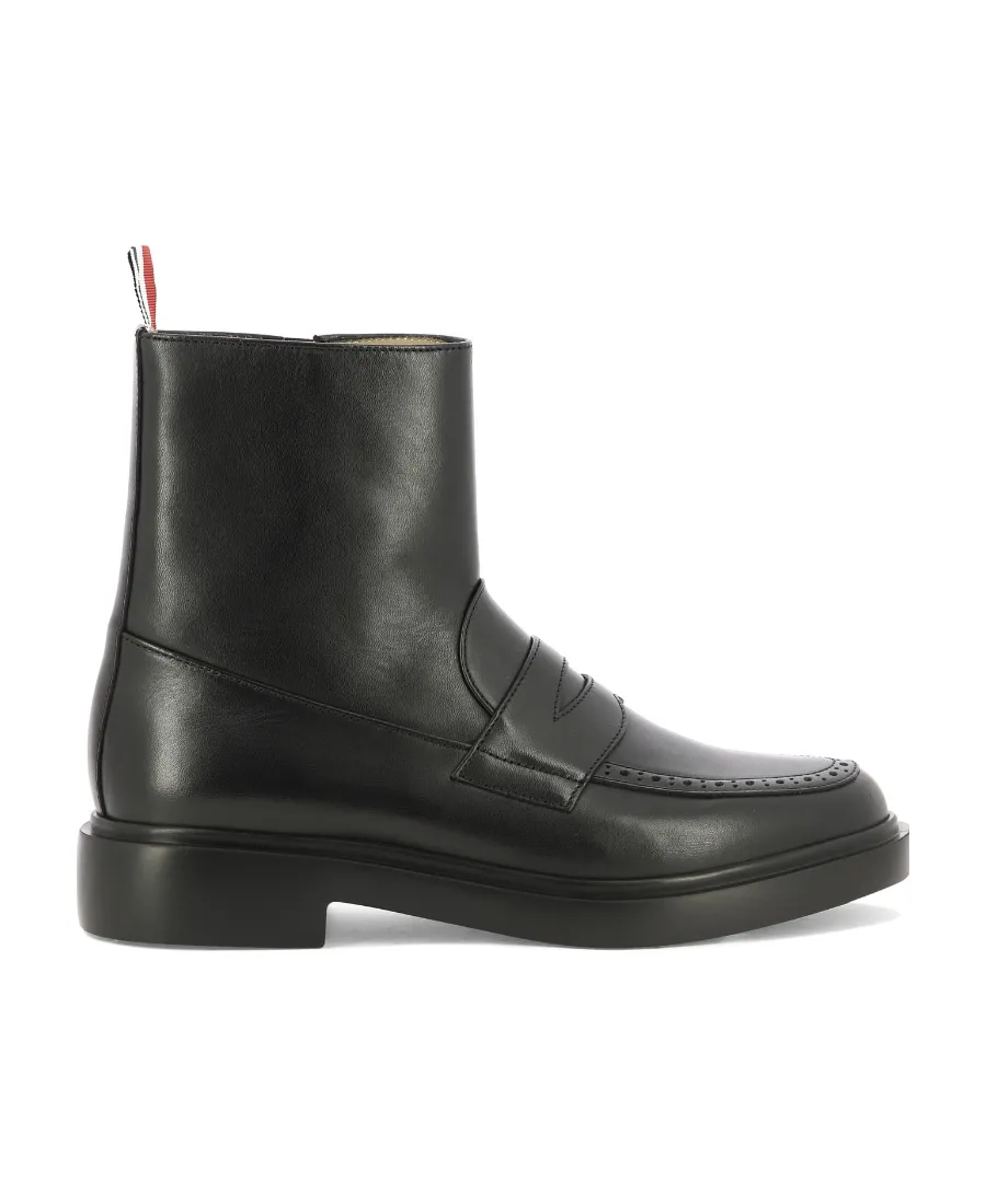 Penny Loafer Ankle Boots