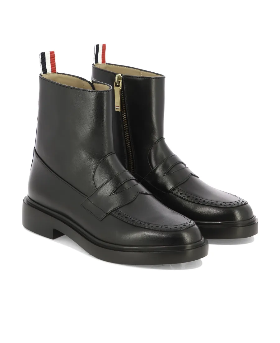 Penny Loafer Ankle Boots