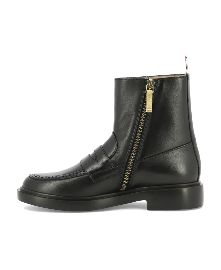 Penny Loafer Ankle Boots