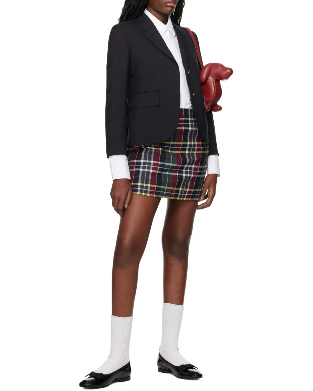 4-Bar Cropped Blazer