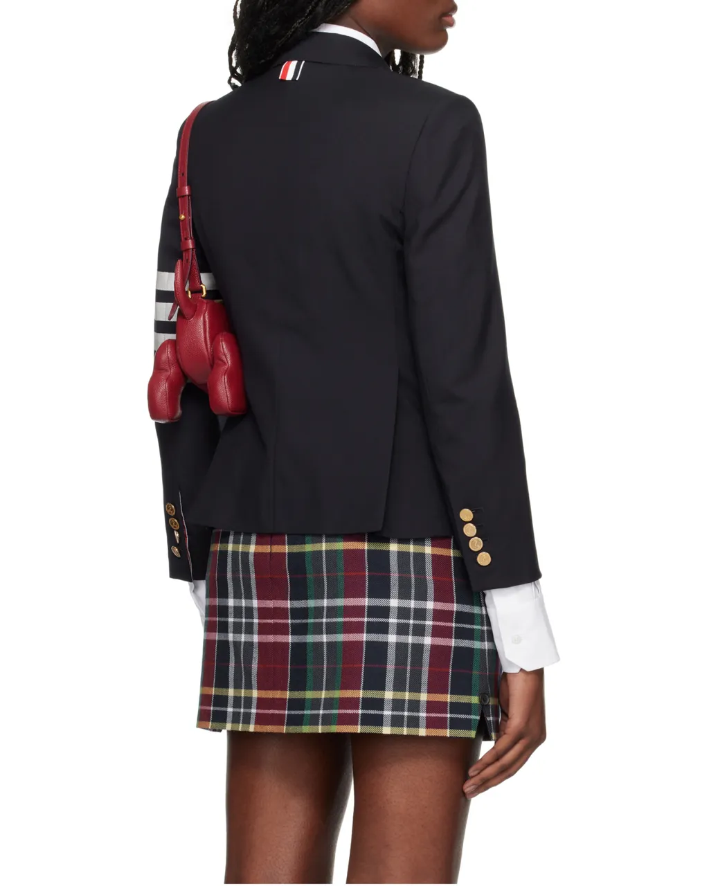 4-Bar Cropped Blazer
