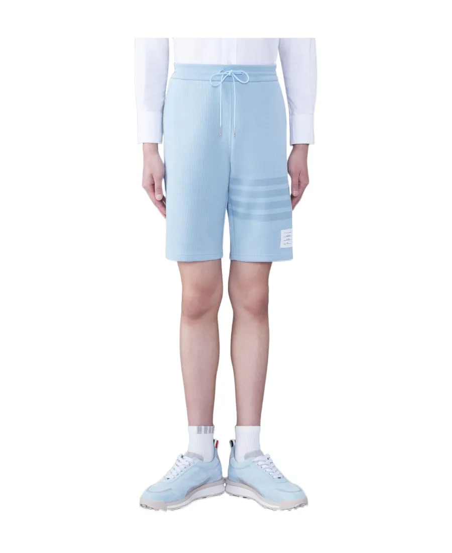 4-Bar Drawstring Track Shorts