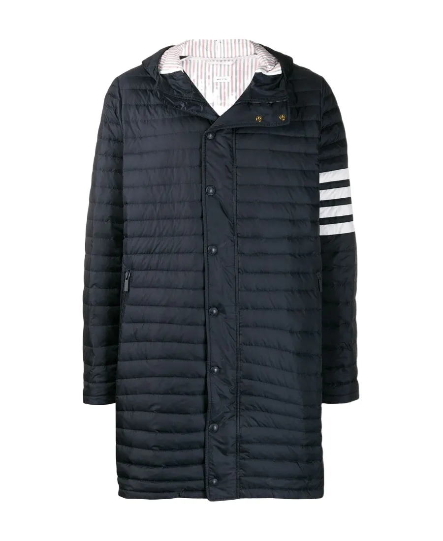 4-Bar Hooded Down Coat