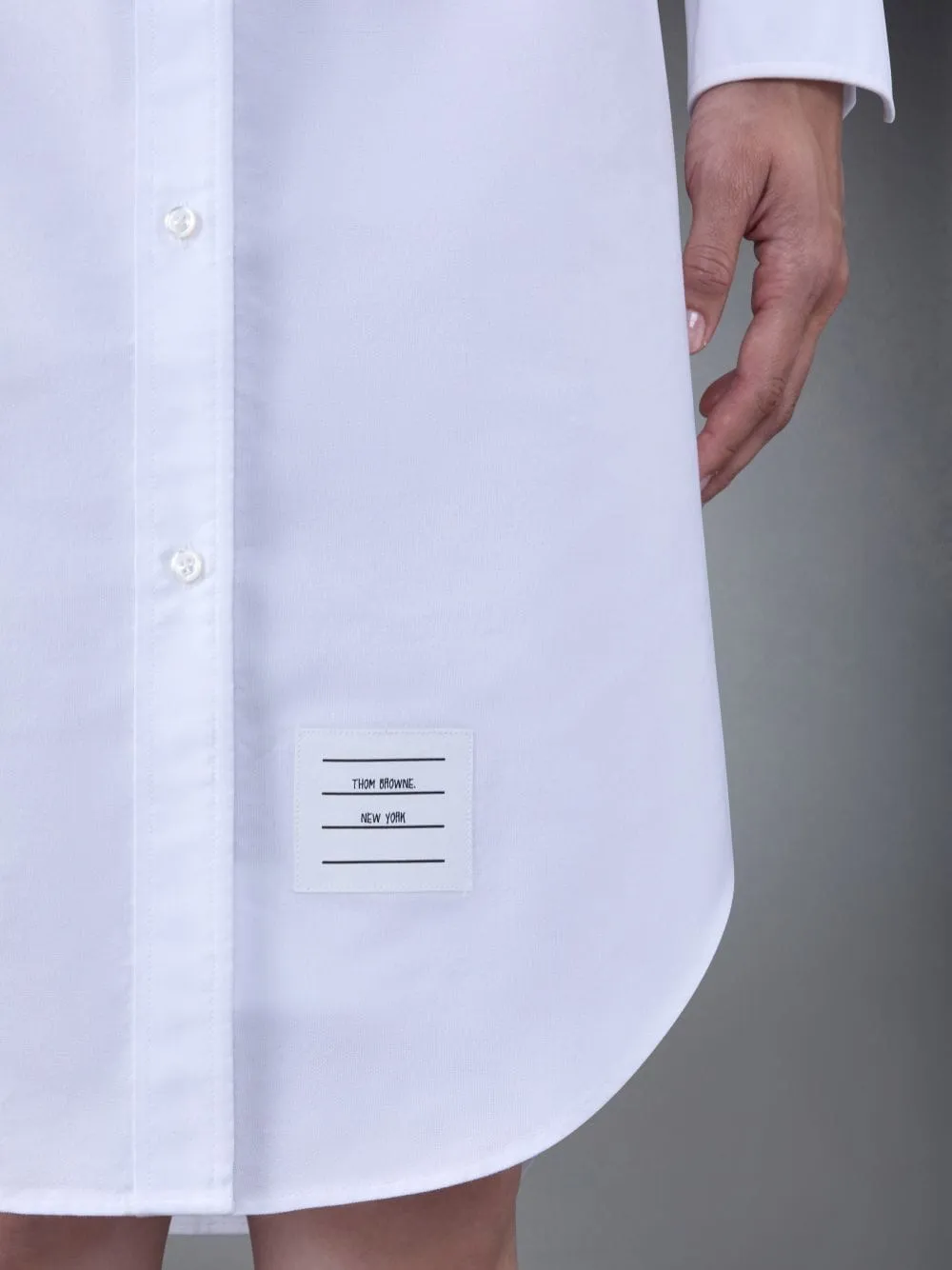 4-Bar Long-Sleeved Shirt Dress