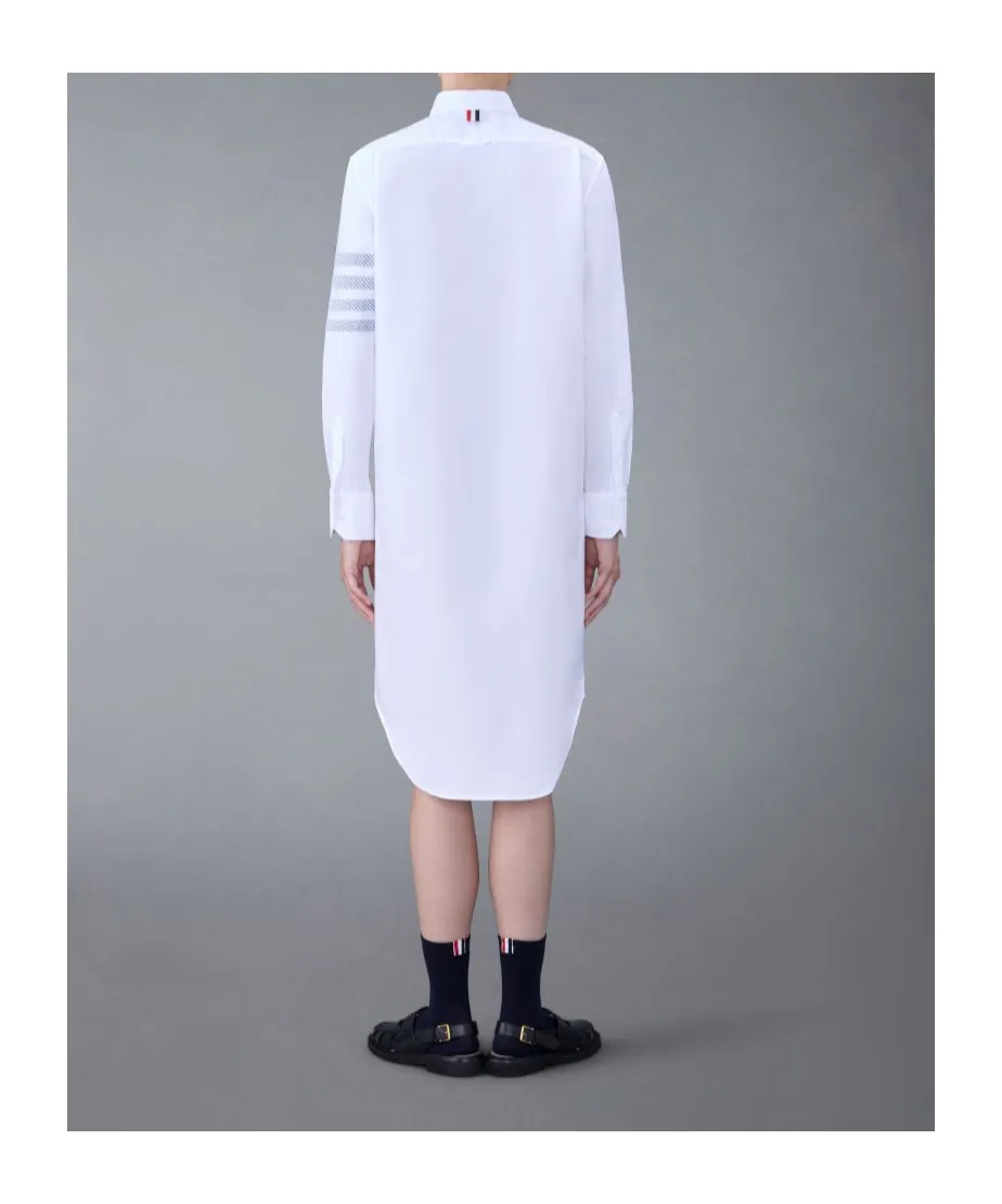 4-Bar Long-Sleeved Shirt Dress