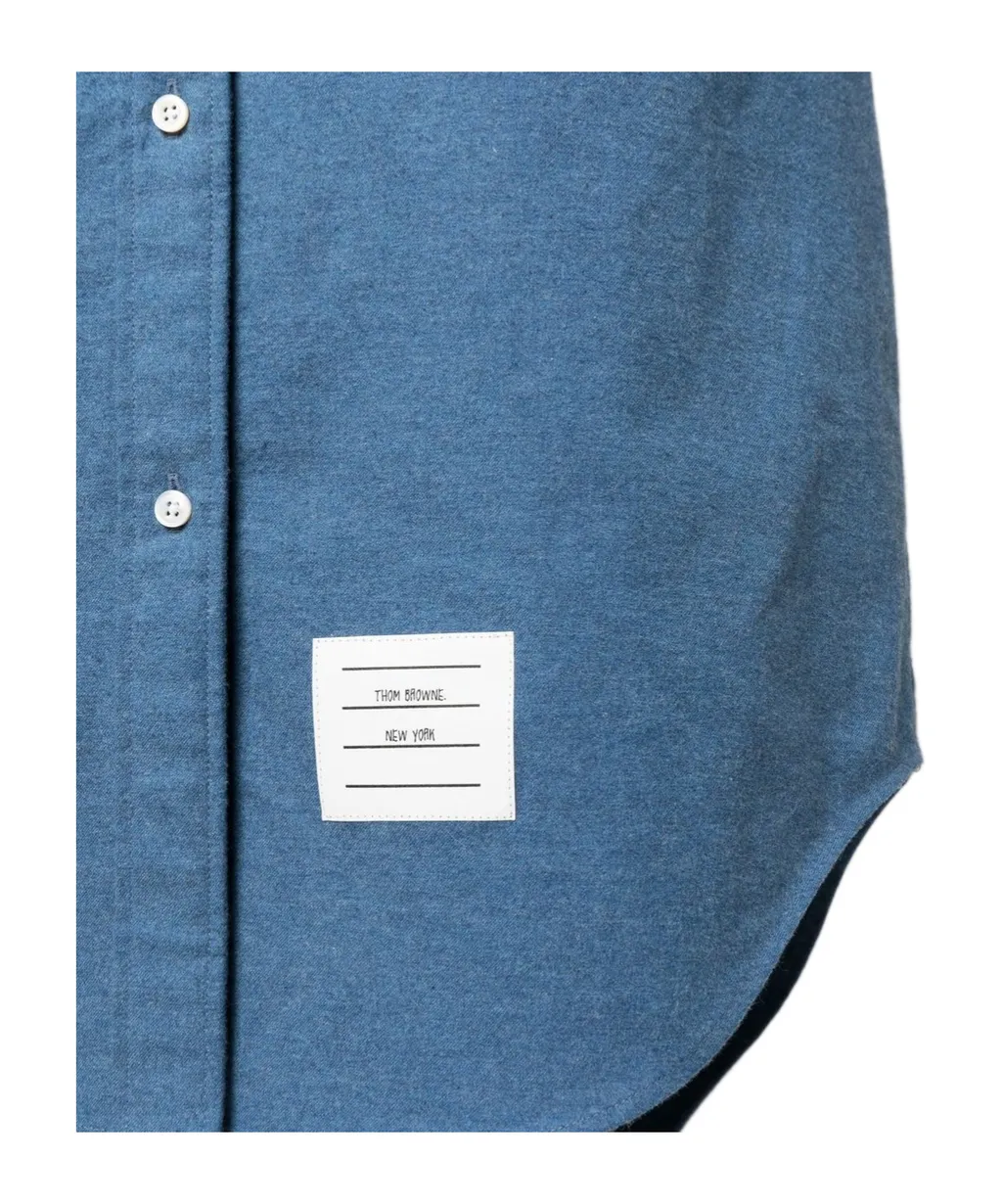 Collared Button-Up Shirt Dress