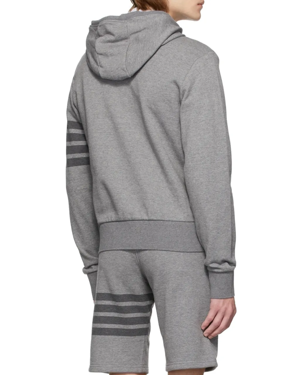 Tonal 4-Bar Hooded Jacket