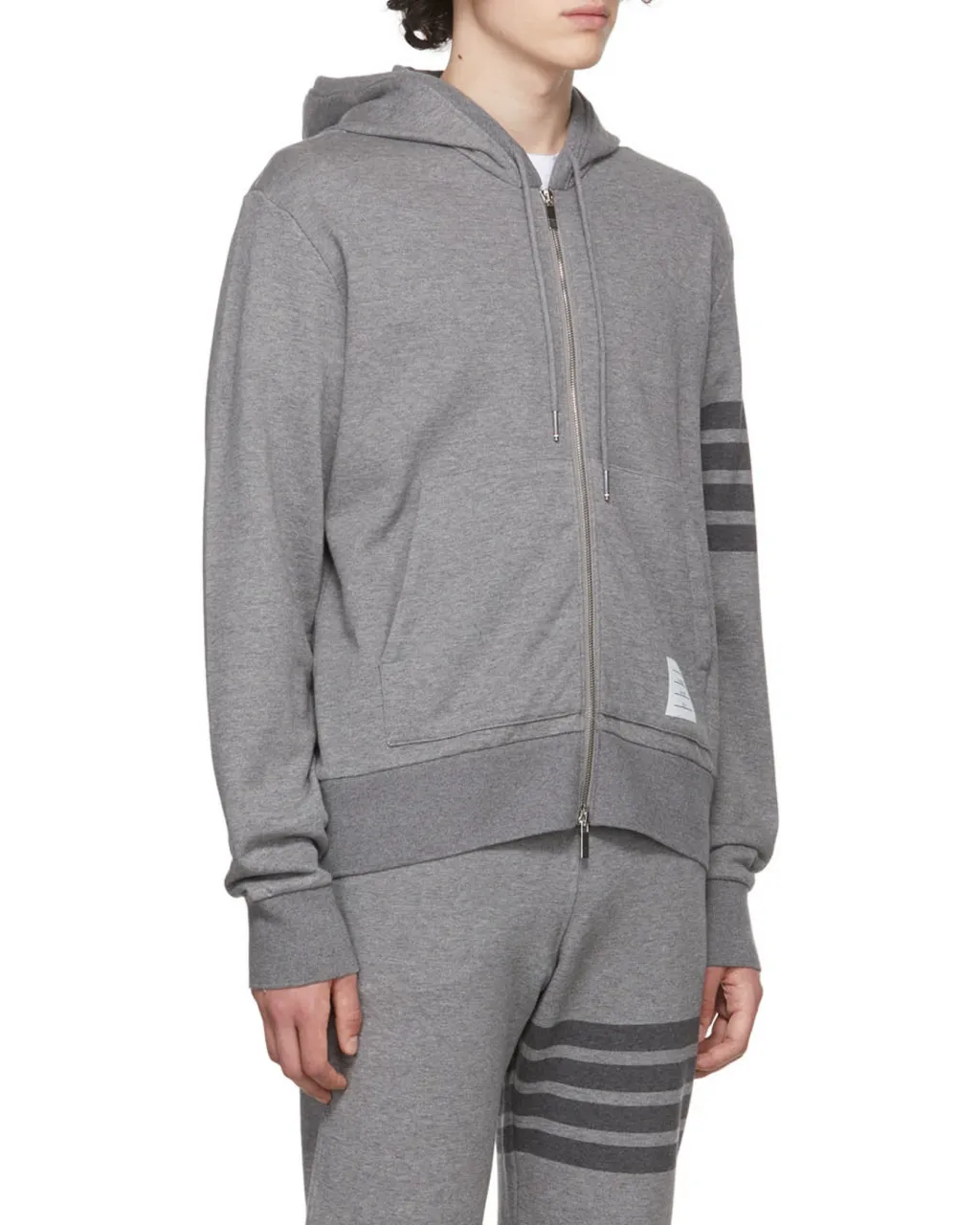 Tonal 4-Bar Hooded Jacket