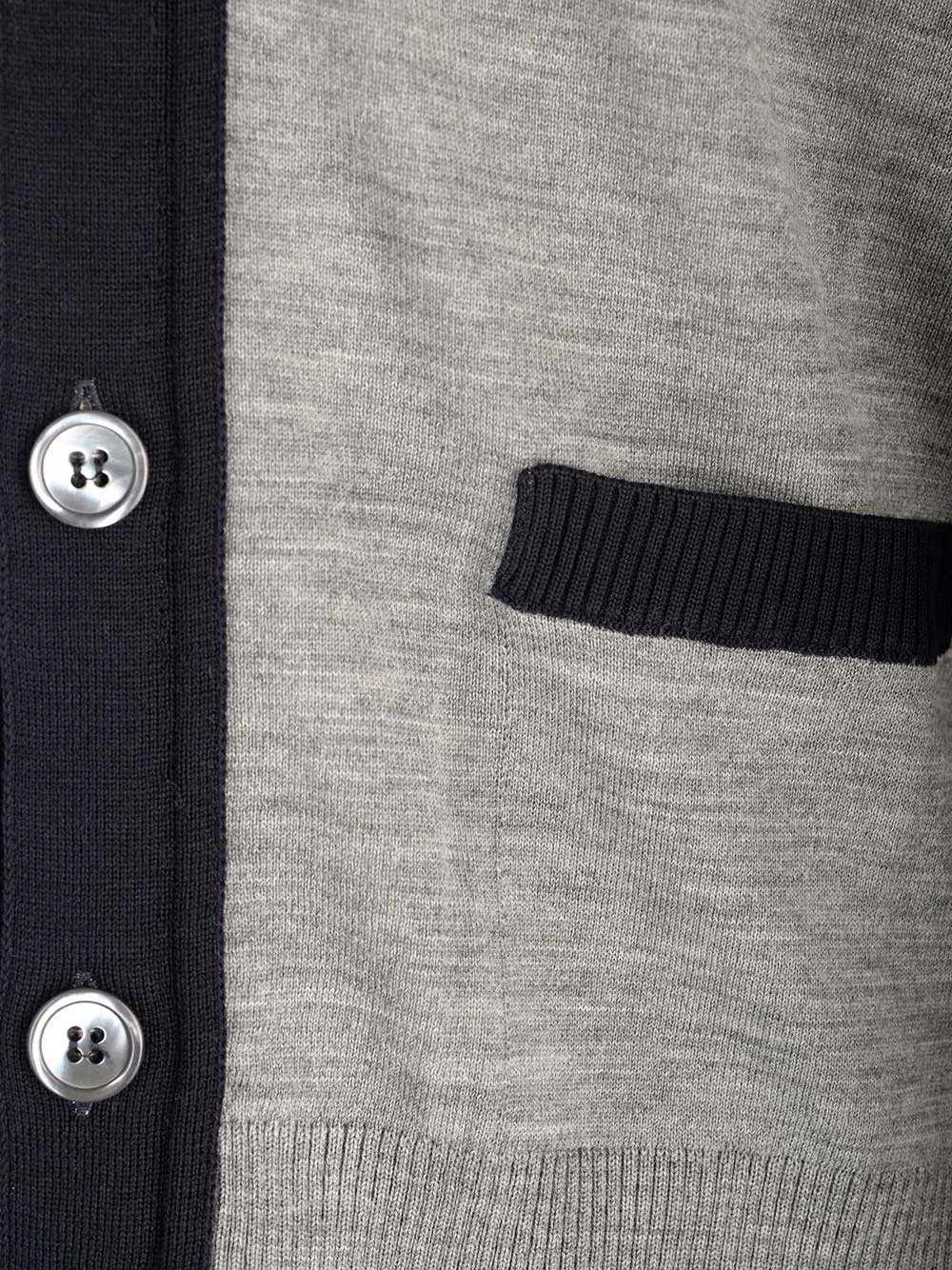 Colour-Block Knit Cardigan