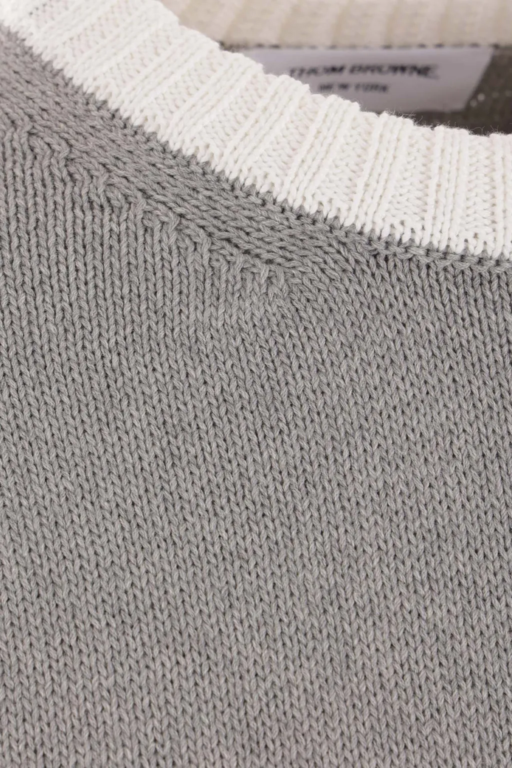 4-Bar Striped Crewneck Knitted Jumper