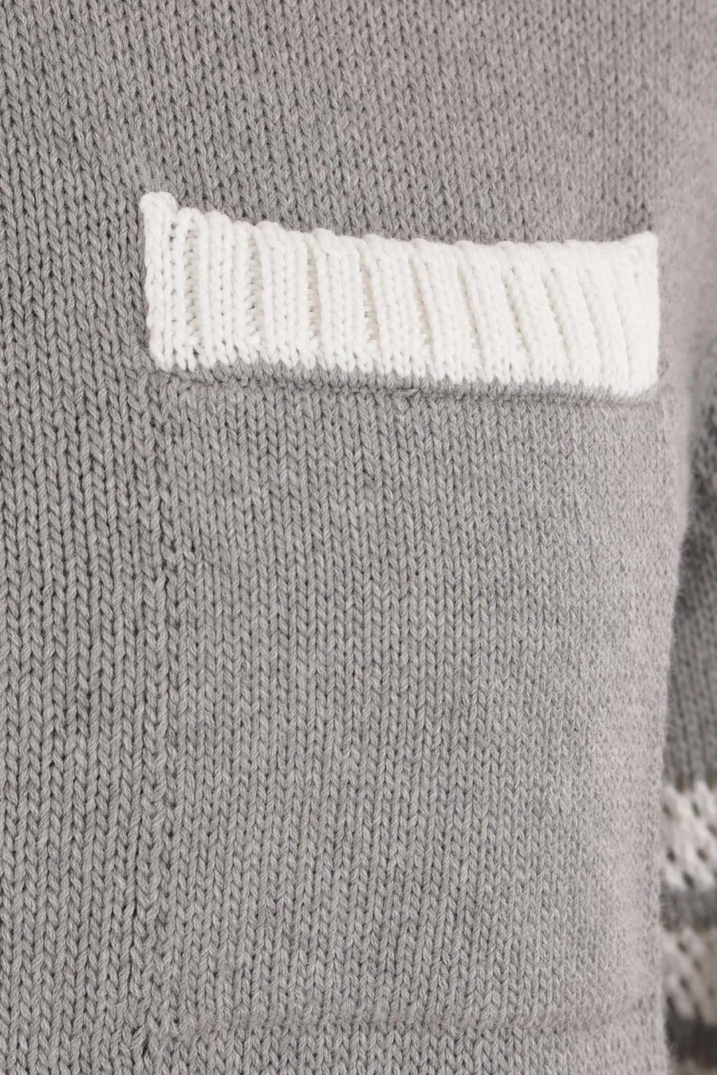 4-Bar Striped Crewneck Knitted Jumper