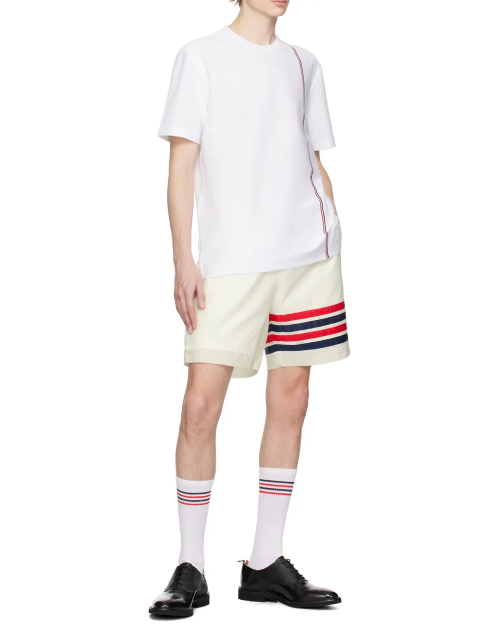 Rwb Striped Crewneck T-Shirt