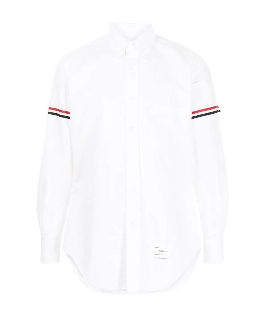 Stripe Detailed Long-Sleeved Shirt