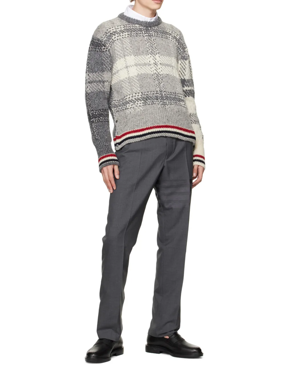 Stripe Detailed Long-Sleeved Shirt
