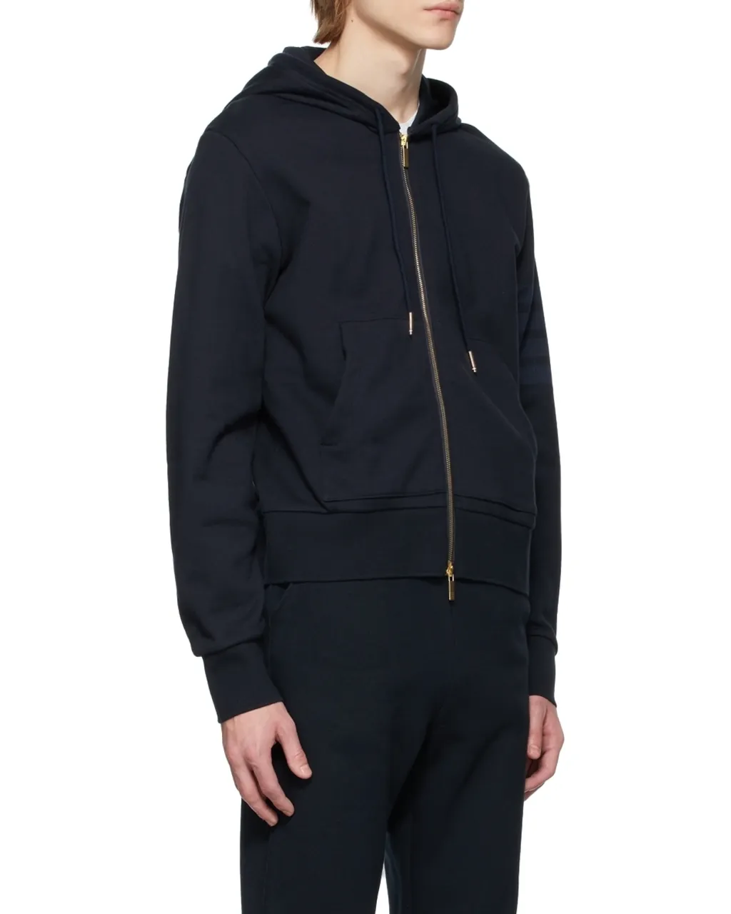 Tonal 4-Bar Hooded Jacket