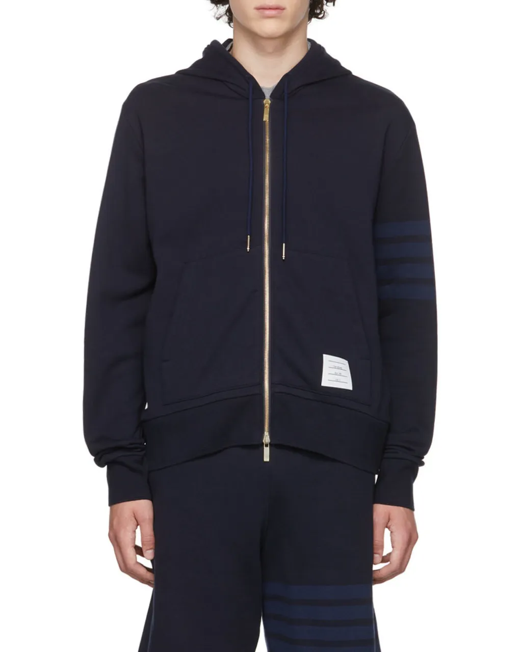 Tonal 4-Bar Hooded Jacket