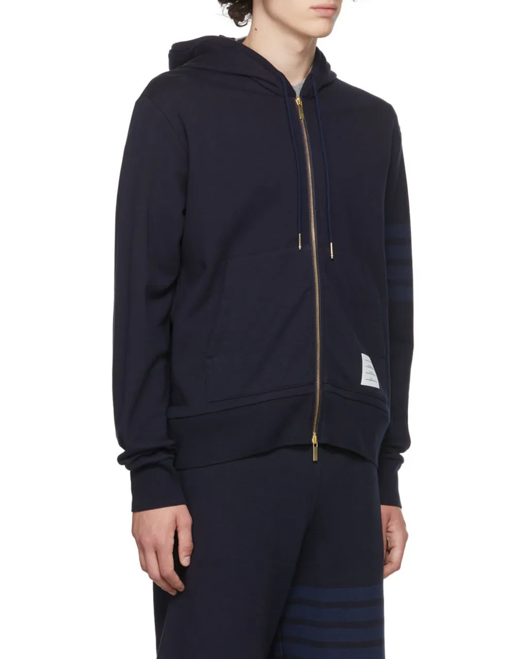 Tonal 4-Bar Hooded Jacket