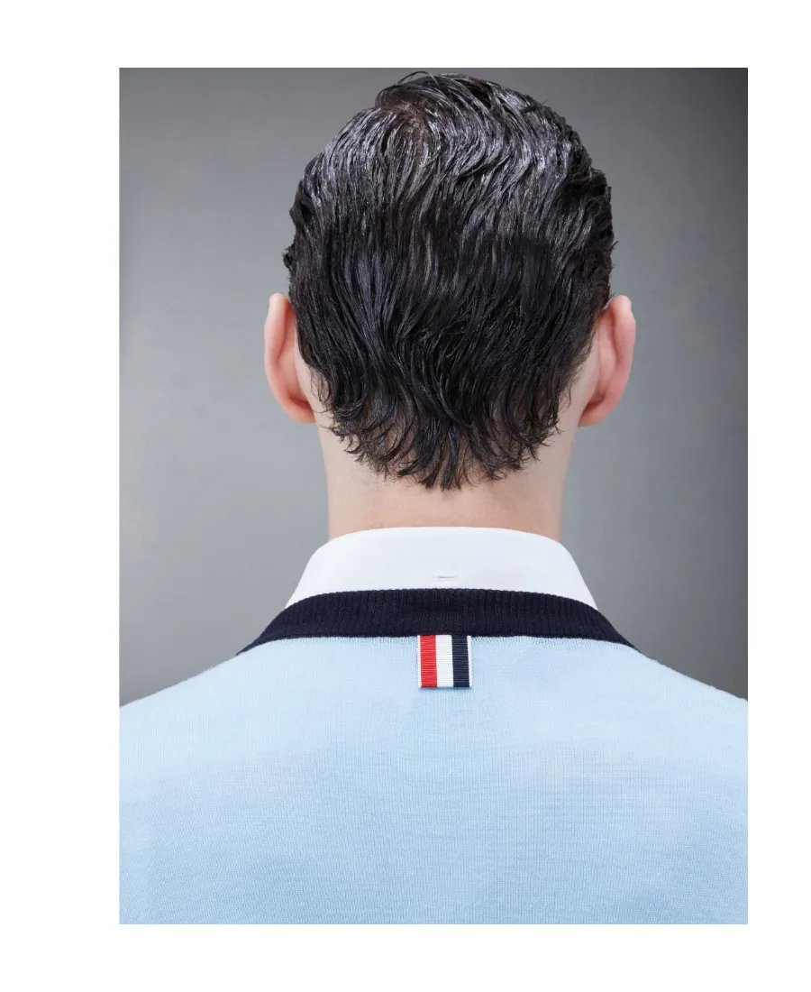 Contrast-Panelled Crewneck Jumper