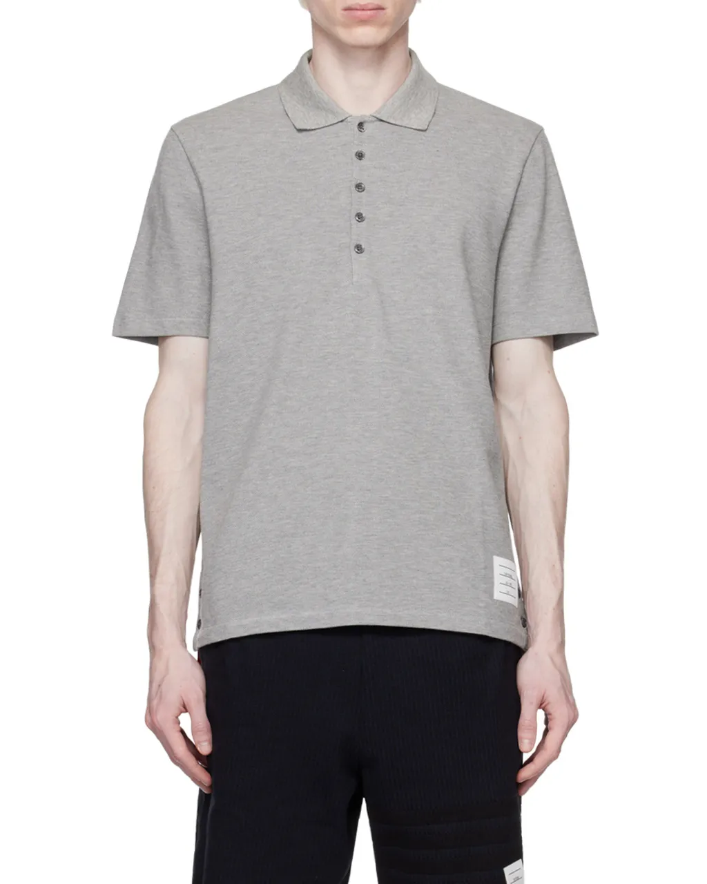 Classic Pique Stripe Relaxed Polo Shirt