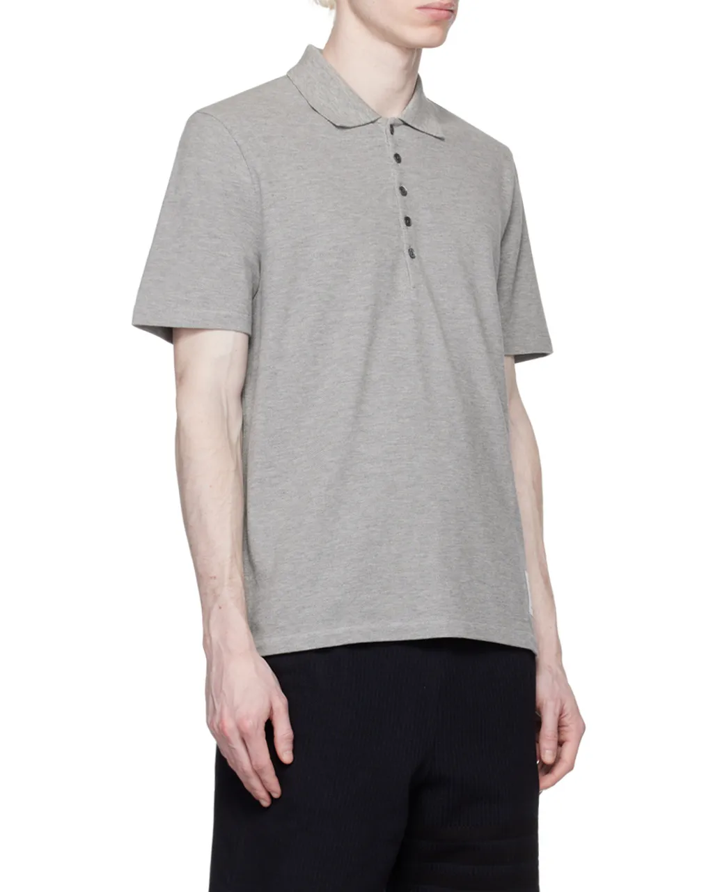 Classic Pique Stripe Relaxed Polo Shirt
