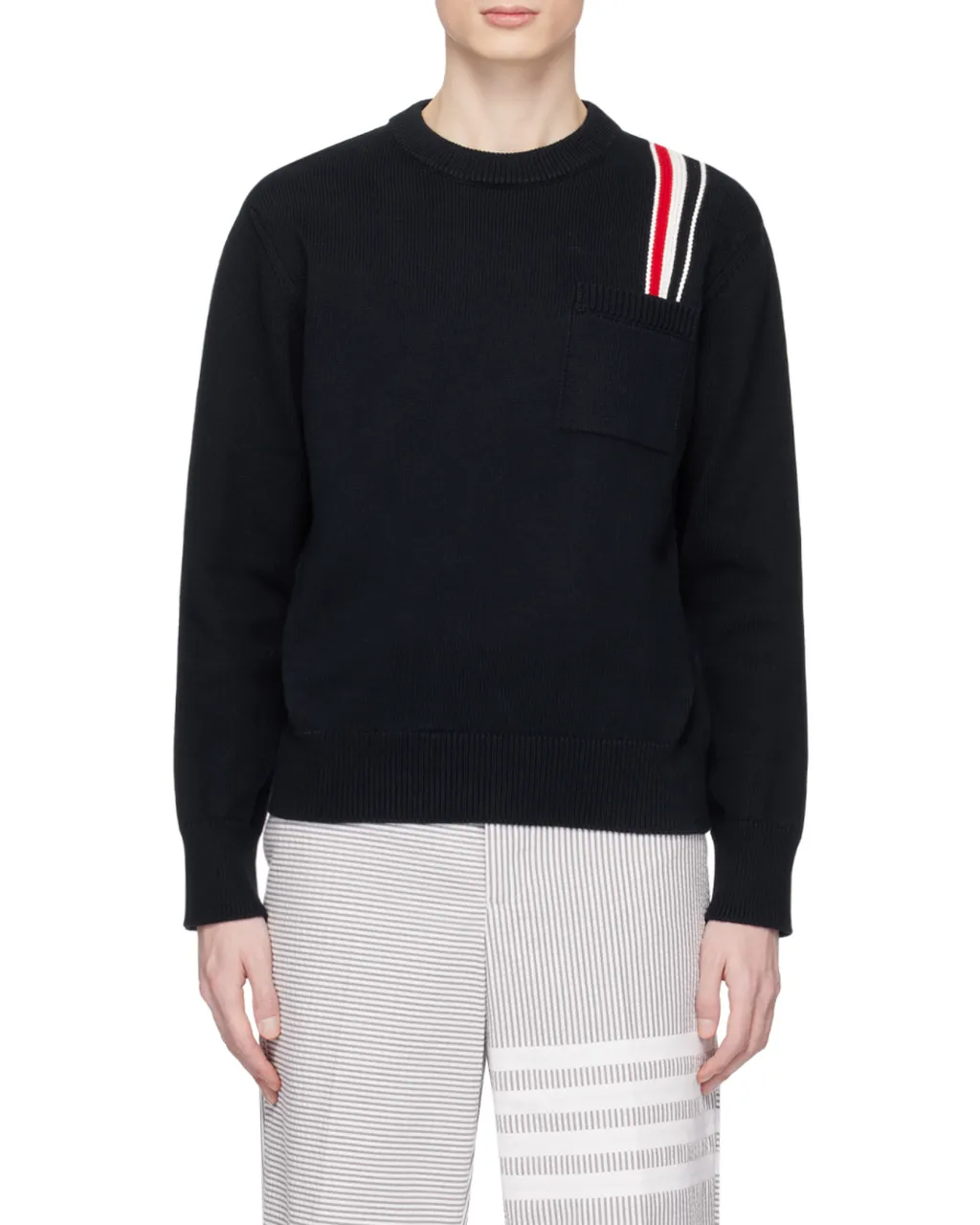 Rwb Stripe Crewneck Jumper
