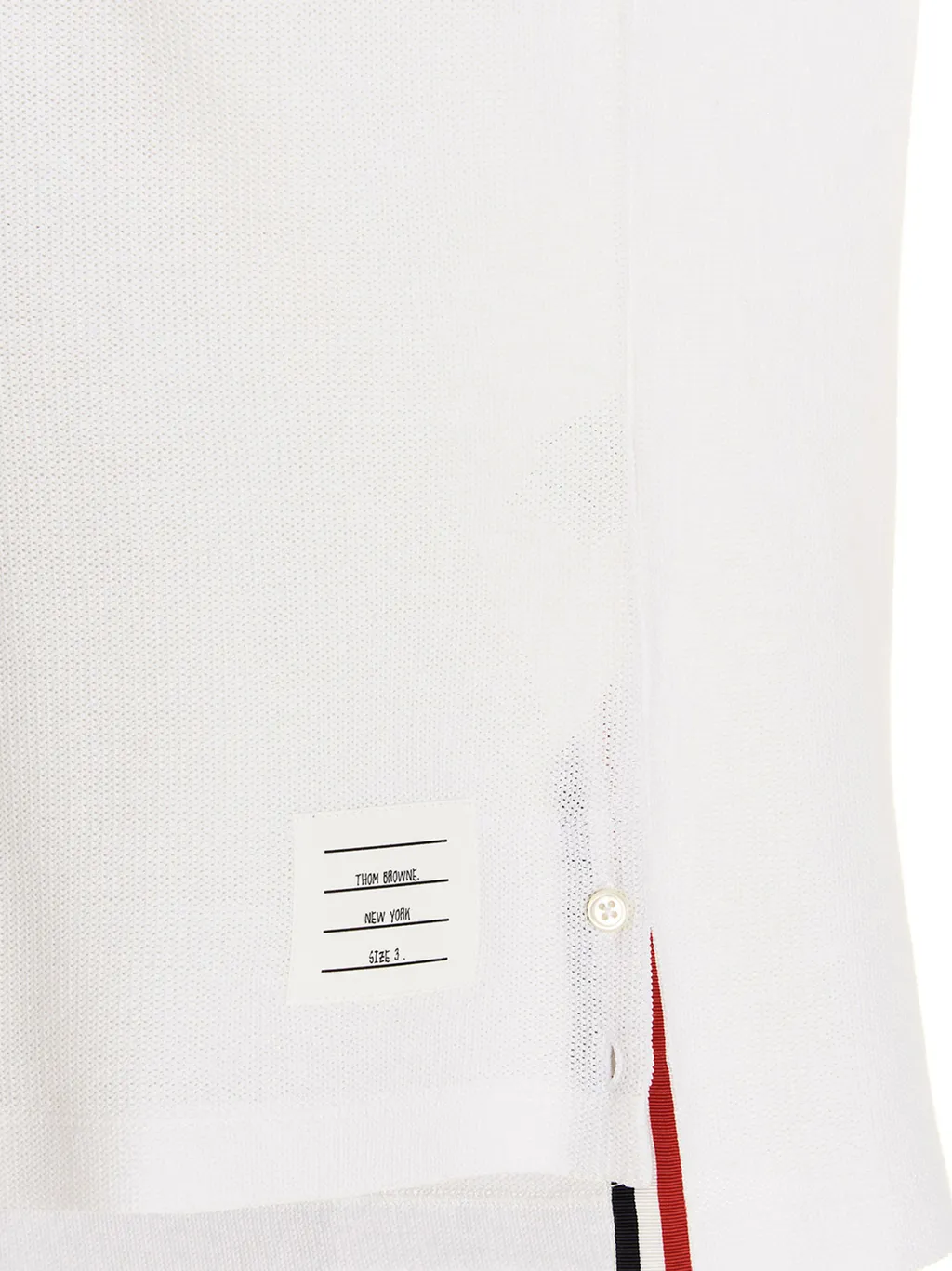 Logo Patch Striped Polo Shirt