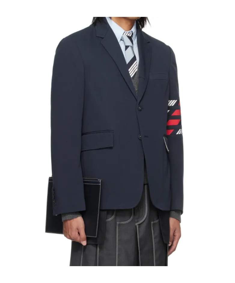 4-Bar Single-Breasted Blazer