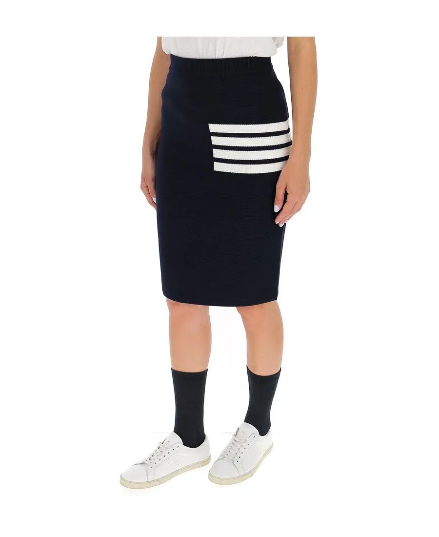 4-Bar Fitted Skirt