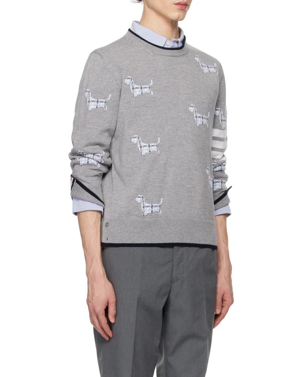 4 Bar Striped Knit Jumper