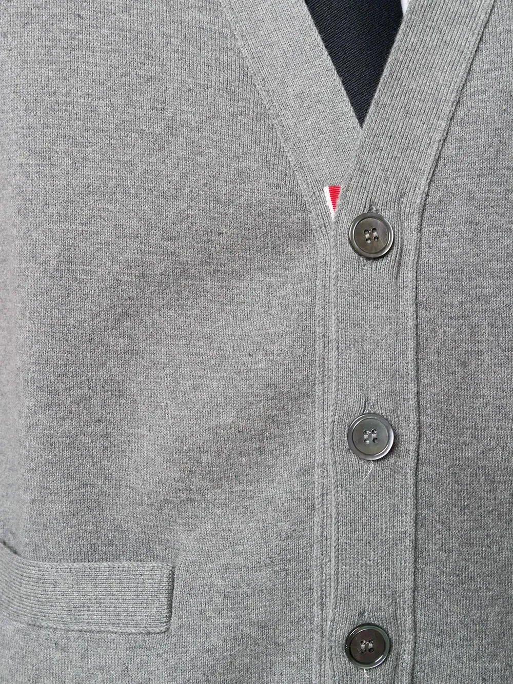 4-Bar Stripe V-Neck Cardigan