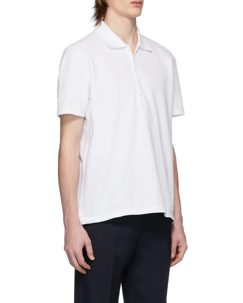 Stripe Detailed Short Sleeved Polo Shirt