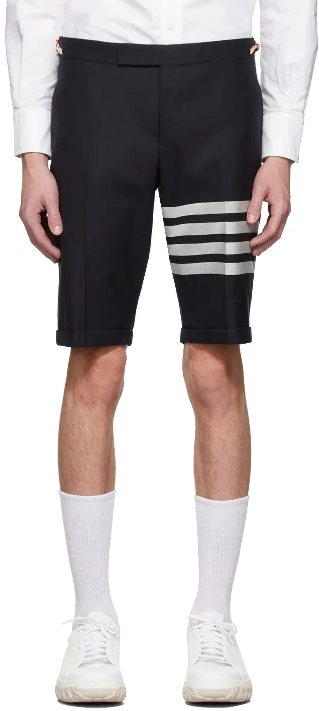 4 Bar Print Shorts